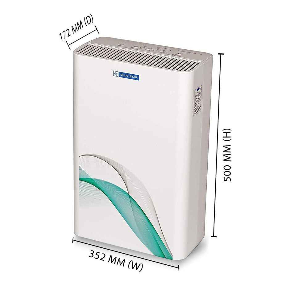 Blue Star AP300DAI Air Purifier - UV Based Microbe DeActive+ Technology | Hepa Filter